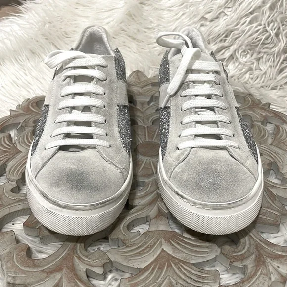 STEVEN Steve Madden Roko Glitter Sneaker Size 10 - Picture 4 of 11